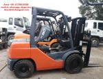 4520 Kg Used Diesel Forklift Truck , Japan Toyota 3 Ton Diesel Forklift