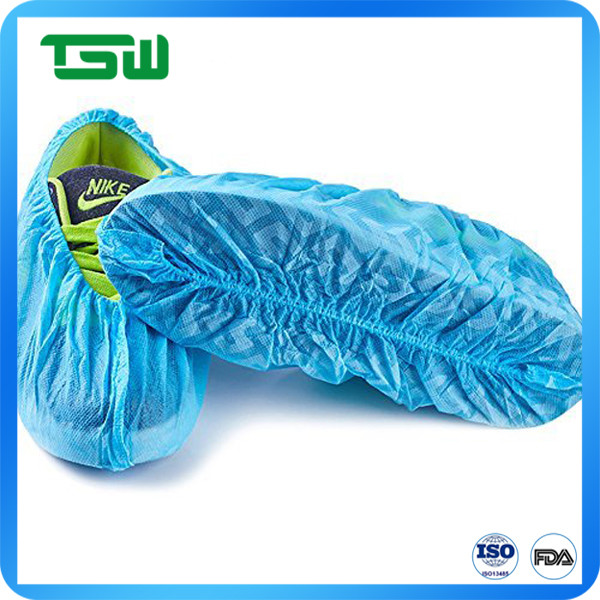 ISO13485 Disposable 25gsm PP PE Anti Dust Shoe Cover
