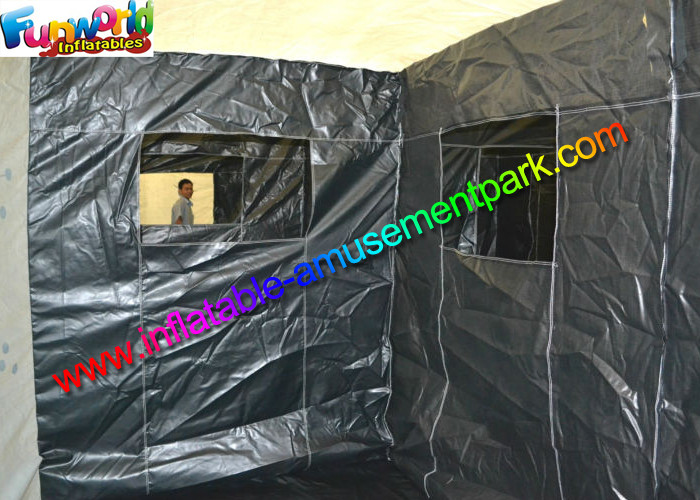 Crazy Laser Tag Maze Inflatable Sport Games With White Color PVC Tarpaulin