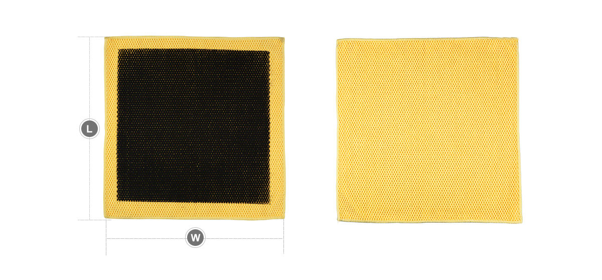 2mm Thickness Microfiber Yellow Car Clay Towel In King Point Grade