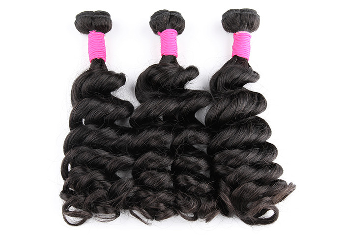 18 Inch Brazilian Human Hair Bundles / Brazilian Deep Curly Hair