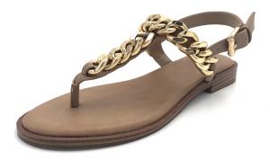 Wholesale Buckle Closure Womens Flat Sandals With Leather Upper Rubber Sole from china suppliers