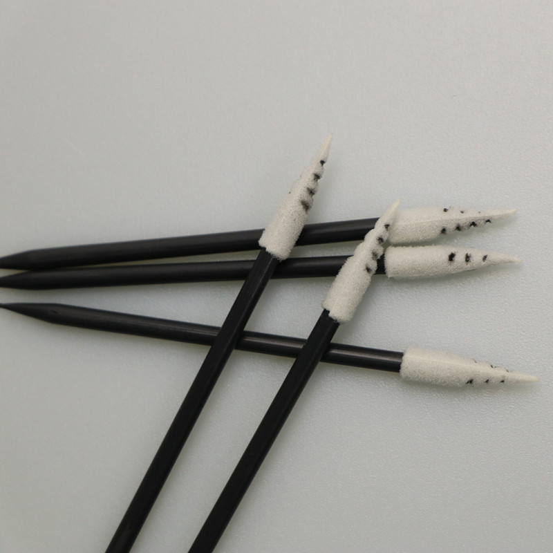 Open Cell Semiconductor Use Sponge Tipped Swab