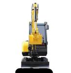 Long Arm 3 Ton Mini Digger CE Euro 5 Engine Rubber Tire Mini Excavator