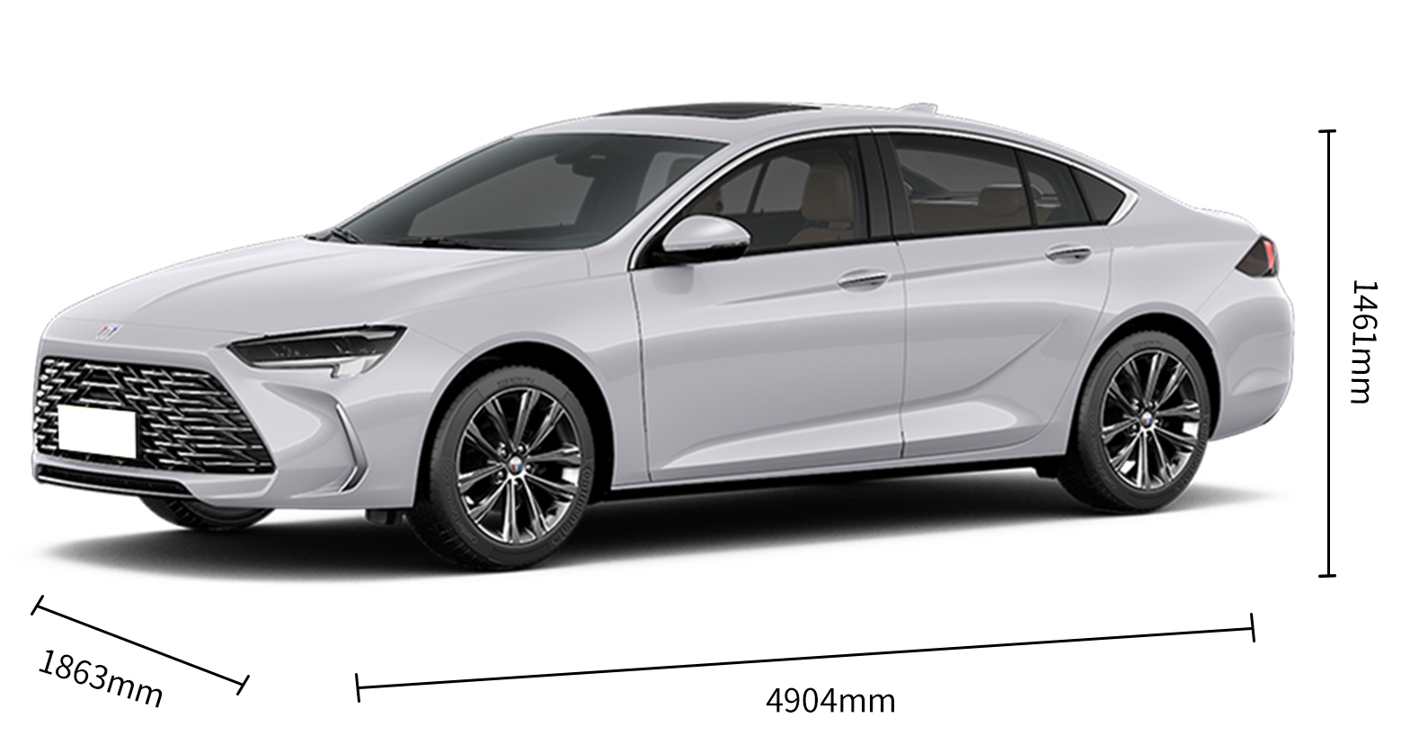 2024 Hot Bui-ck Regal 25T Super Enjoy Version Speed 4-Door 5-Seat Sedan Energy Vehicle Made in Maximum torque Nm 250