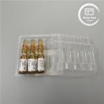 Customized Plastic Ampoule Medical Blister Packaging Tray for 1ml Vials Clear