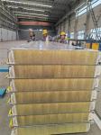 Soundproof Acoustic Sandwich Panel Rockwool Glass Wool Sound Absorbing Thickness