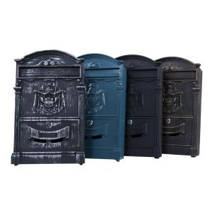 Wholesale Decorative Outdoor Security Aluminum Mailbox , Wall Mounted Waterproof Letterbox from china suppliers