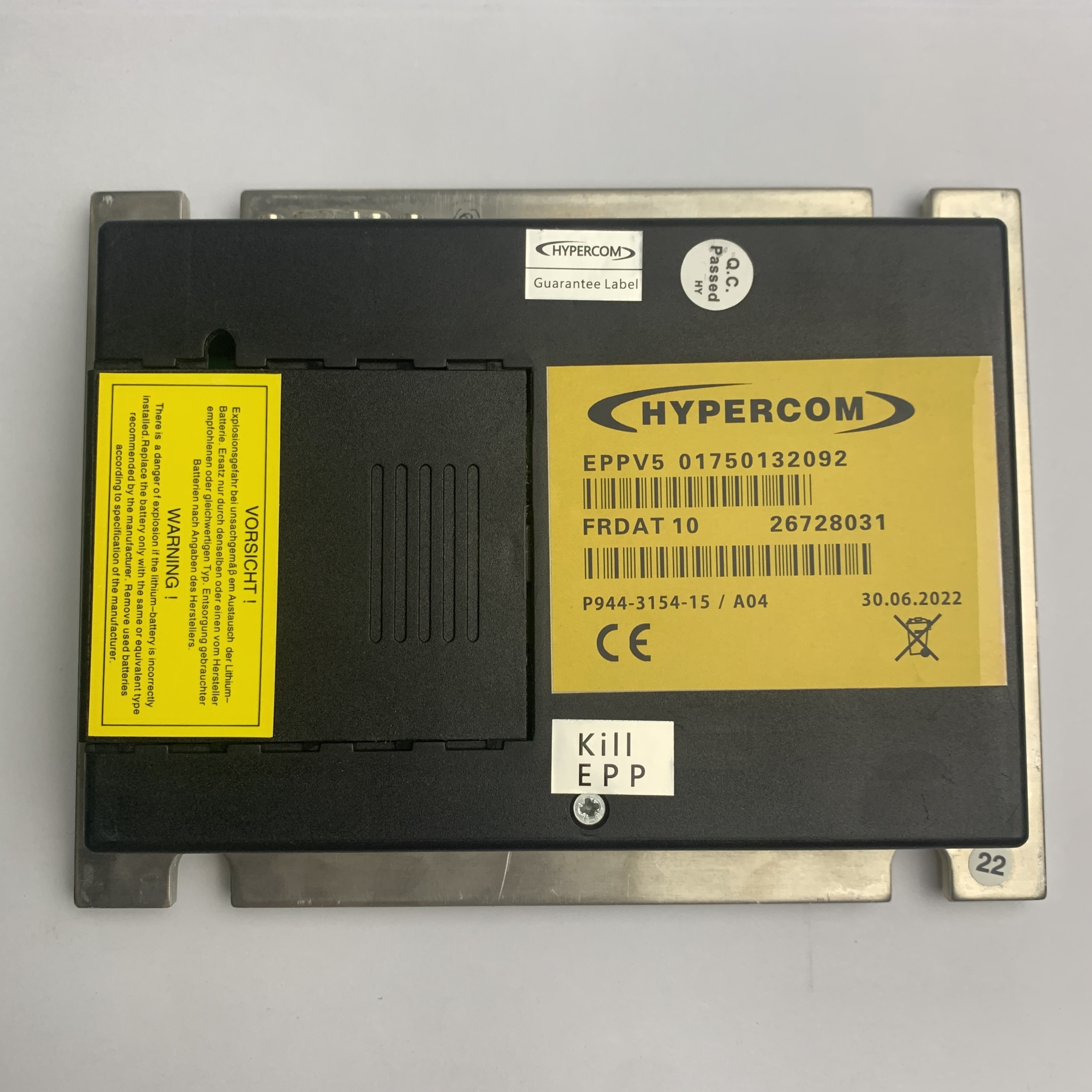 01750105836 Wincor Nixdorf EPPV5 Keyboard Language French ATM Parts