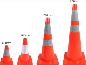 Wholesale 700mm PVC Red Road Safety High luminance Reflective Traffic Cone from china suppliers
