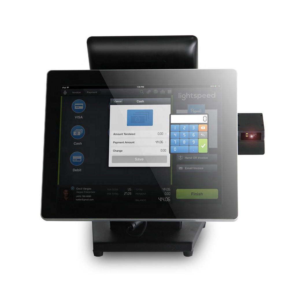 CE Approval 15Inch Windows POS System Terminal With Second Display