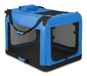 Wholesale 600D PVC 20in Foldable Pet Carrier 13in Portable Collapsible Dog Crate from china suppliers