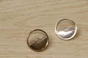 Wholesale Diamonds Gold Buttons For Shirts 32L Multifunctional Round Shaped from china suppliers