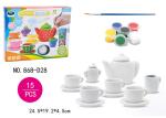DIY Tea Set Ceramic Painting Kit Children's Play Toys / Educational Arts And