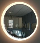 Acrylic Round LED Bathroom Mirror Light For Dressing Area