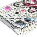 Butterfly Diamond Rhinestone Bling Hard Case for iPhone 4 iPhone 4S (Silver)