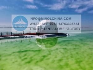 Wholesale 0.5kn/Sqm Geodesic Glamping Dome Tent With Zinc Plated from china suppliers