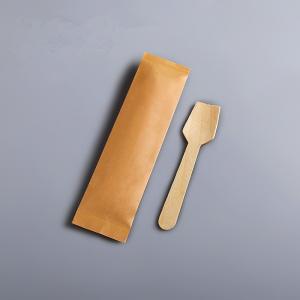 Wholesale Individually Degradable Disposable Wooden Spoon Knife Fork Ice Cream Spoon from china suppliers
