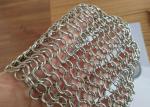 AISI 304 316 Metal Mesh Drapery 1.2mm Wire 10mm For Space Divider / Sun Screen