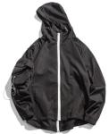 Chic Mens Hooded Zip Up Jackets , Anorak Pocket Nylon Hooded Windbreaker