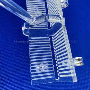 Wholesale Customized Transparent Semiconductor Photovoltaic Fused Silica Boat Quartz Glass Wafer Carrier from china suppliers