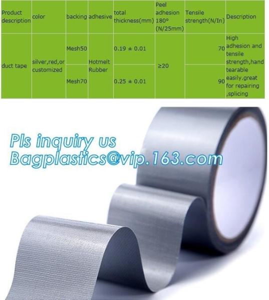 Pink Silver Color Hot Melt Duck Duct Tape,Strong adhesive pipe wrapping Duct