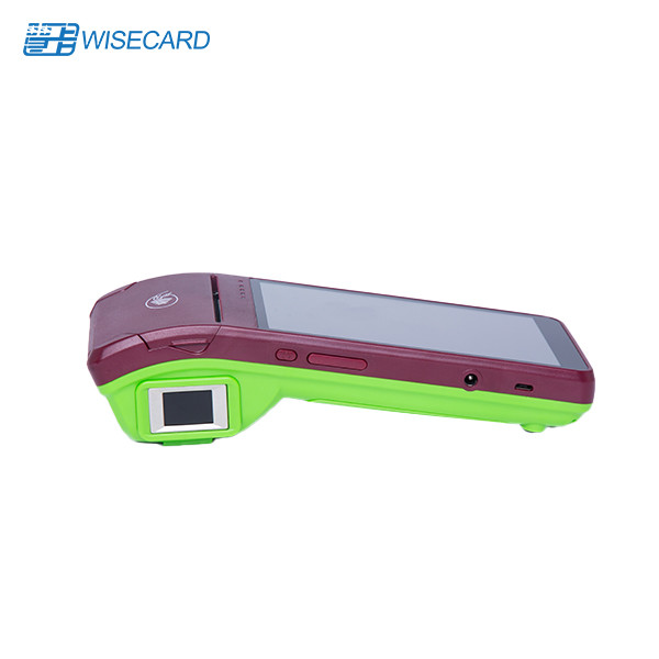5800mAh Biometric Mobile POS Terminal 4 PSAM PCI EMMC With Biometric