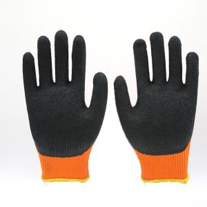 Wholesale Palm Coated Warm Winter Work Gloves Brushed Acrylic Material Anti Cold from china suppliers
