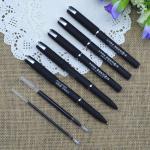 Gel pen,Promotional gel-ink pen with cap,black rubber gel-ink pen