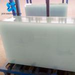 Custom 10mm Frosted Tempered Glass Panels 3/8" Safety Toughened Glass