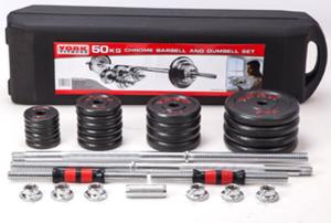 Wholesale Black Painted Steel Colllars Dumbbell Barbell Set 15kg 20kg 30kg 50kg from china suppliers