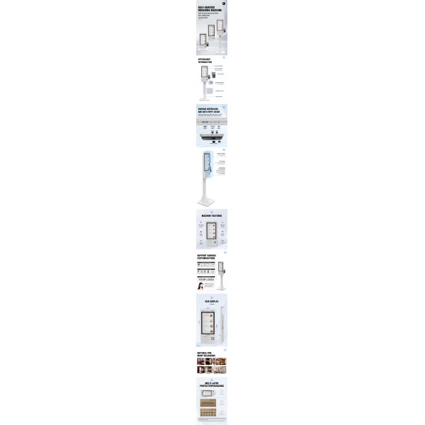 21.5" 24" 27" 32" Inch Floor standing Touch Screen With 1080P IPS Interactive Self Service Payment Kiosk