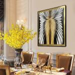 Framed Hand Painted Modern Abstract Canvas Art Oil Painting Living Room Decor