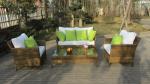 4pcs PE wicker patio sofa furniture