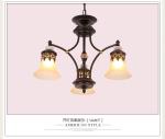 Black iron dining room chandelier for sitting room Farmhouse lighting (WH-CI-96)