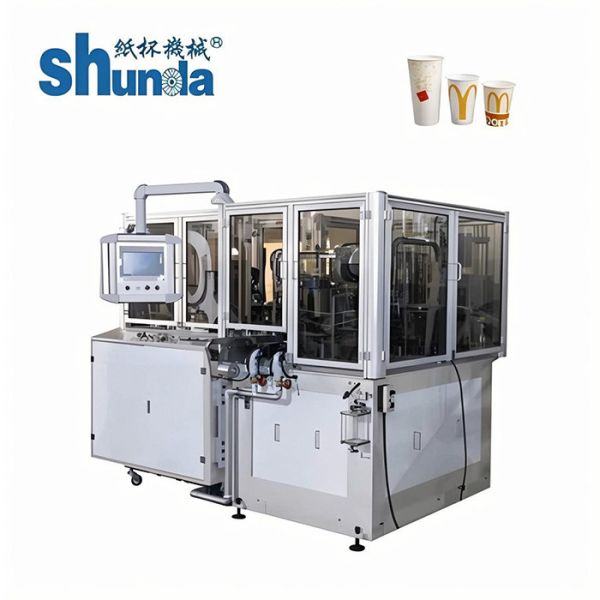 50ML Coffee Tea Paper Cup Automatic Paper Cup Machine with 120-140 PCS/MIN Metal Steel Table