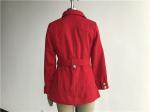 Melton Material Ladies Wool Coat / Ladies Black Single Breasted Coat TW48127