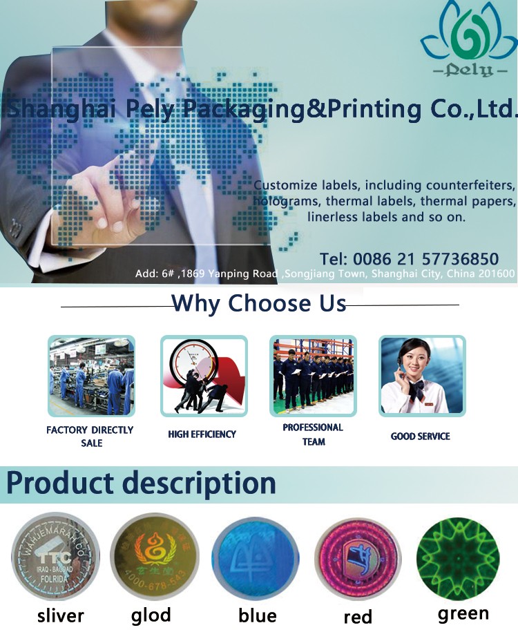 Waterproof Die Cut Security Hologram Stickers , Hologram Original Sticker