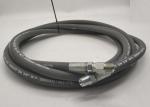 Male NPT X NPT Swivel Gray Washing Machine Water Hose 4000 PSI Pressure