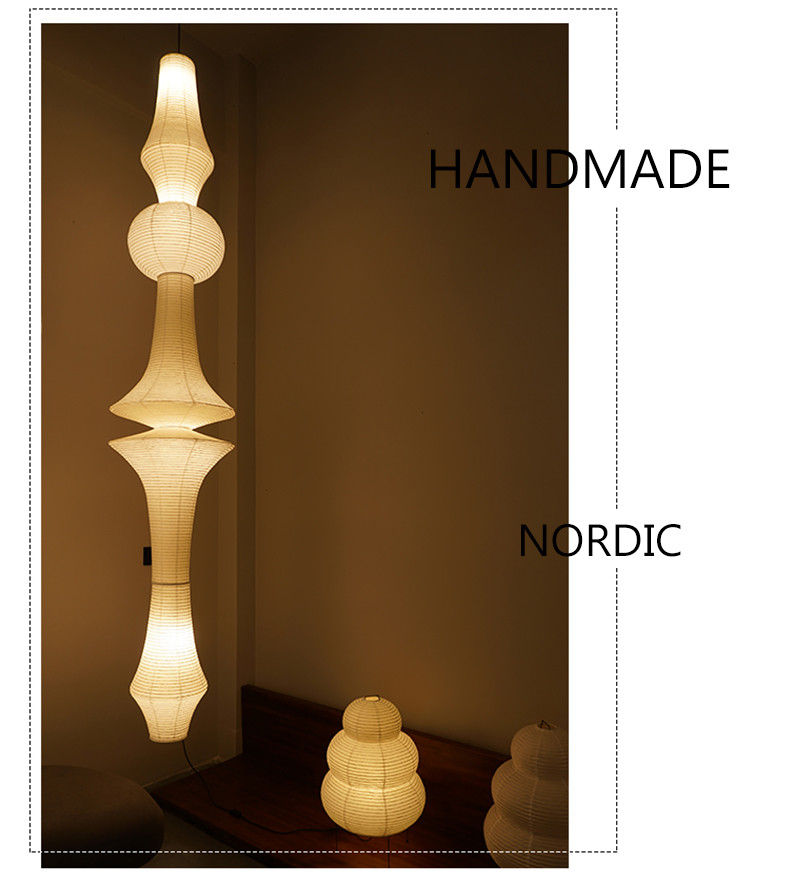 Janpanese Akari Rice Paper Lamp Nordic Noguchi Yong Pendant Lamp(WH-AP-599)