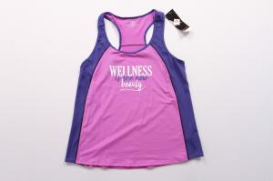 Wholesale Women's Quick Dry Fabric Yoga Vest Top 85% Polyester 15% Elastic from china suppliers