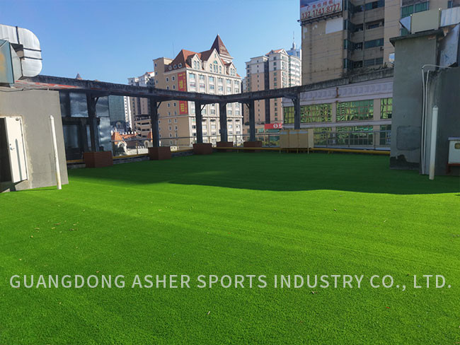 Recycled Garden Artificial Grass Turf Synthetic Slip Resistant Astro Type