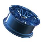 Brushed Blue Custom Forged Wheels Aluminum Alloy 19 Inch Audi Rims