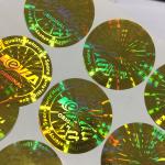 Carton Packaging PVC Adhesive Sticker Label Waterproof Custom Holographic