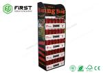 Folding 4 Shelves Retail Promotion Beverage Cardboard Paper Floor Stand Display