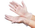 Vinyl Disposable Hand PVC Gloves Palm Width 85mm