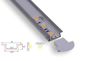 Wholesale Frosted Cover Led Aluminum Profile 2 Meter Length Ip65 Recessed Mounted from china suppliers