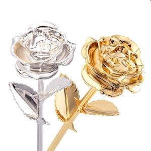 Wholesale Hot Sell 24k Gold Plated Real Rose Gold Foil Roes For Mother's Day Valentine's Day Gift from china suppliers
