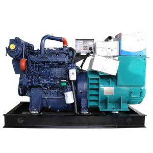 Wholesale 50/60HZ Frequency 100KW/125KVA Weichai Marine Diesel Generator Water Cooled Method from china suppliers