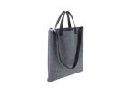 Simple Minimalist 36*30 Cm Leather Handle Handbag Eco Friendly Felt Material